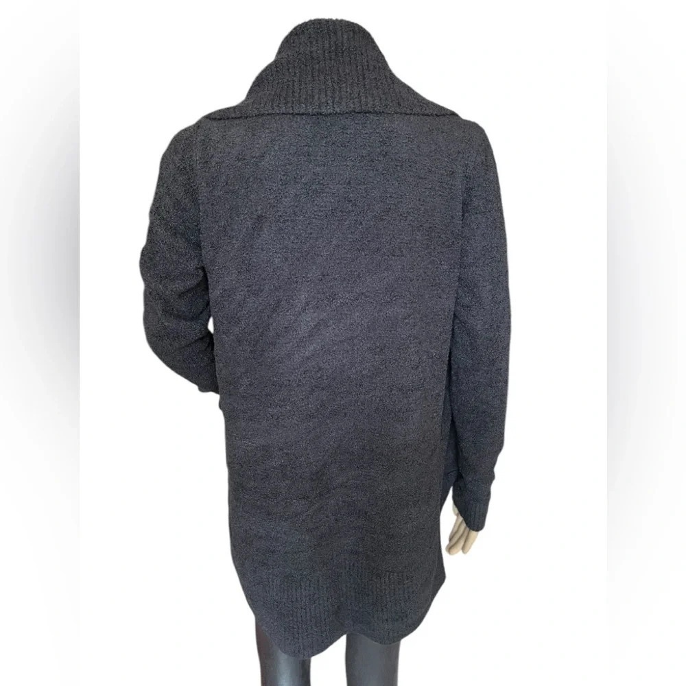 Barefoot Dreams Womens Cardigan CozyChic Lite Circle Black Size XS/S - Picture 6 of 14